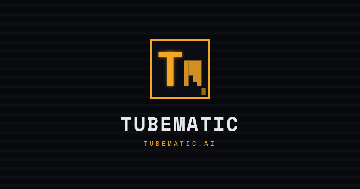 TubeMatic: an open-source tool that runs short-form channels on its own.